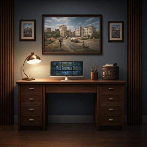 A calm private therapy workspace